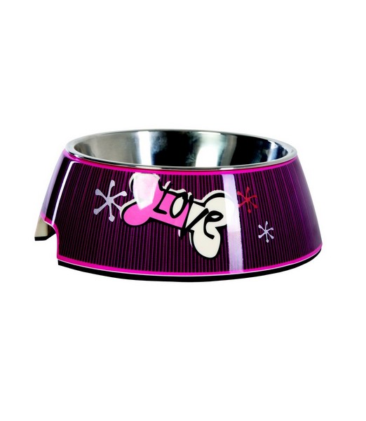 Rogz bubble bowl pink love S