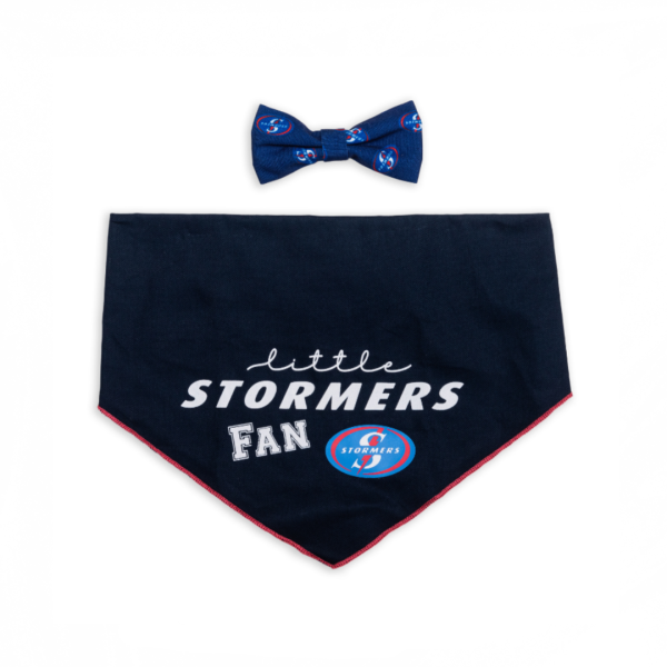 Dogs life Bow tie and bandana set stormers s