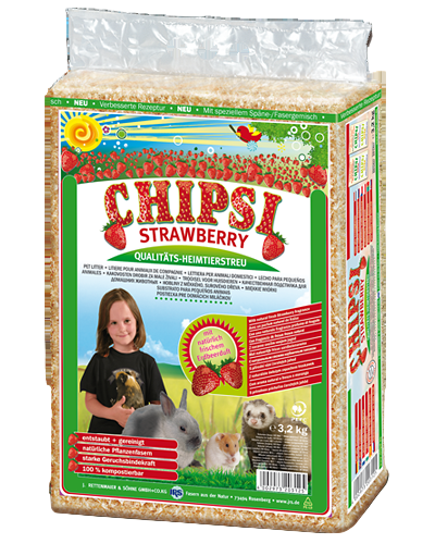 Chipsi strawberry hamster bedding 3.2kg