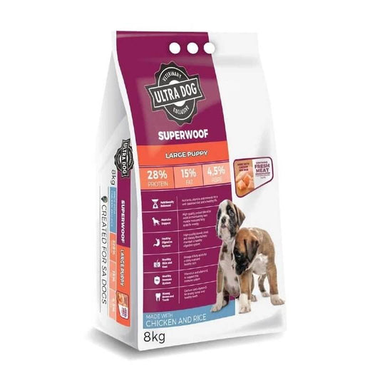 Ultra Dog Superwoof Large Puppy Chicken & Rice 8kg