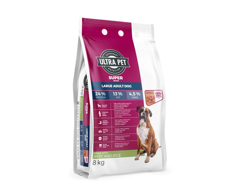 Ultra Dog Superwoof Large Adult Beef & Rice 8kg